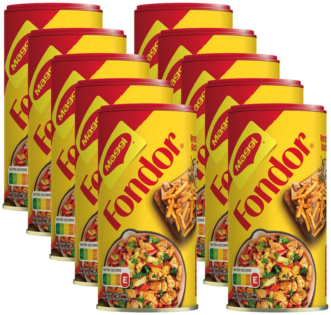 MAGGI Fondor Würzmittel für Gemüse, Fleisch oder Fisch, Gewürz für Suppen oder Salate, 10er Pack (10