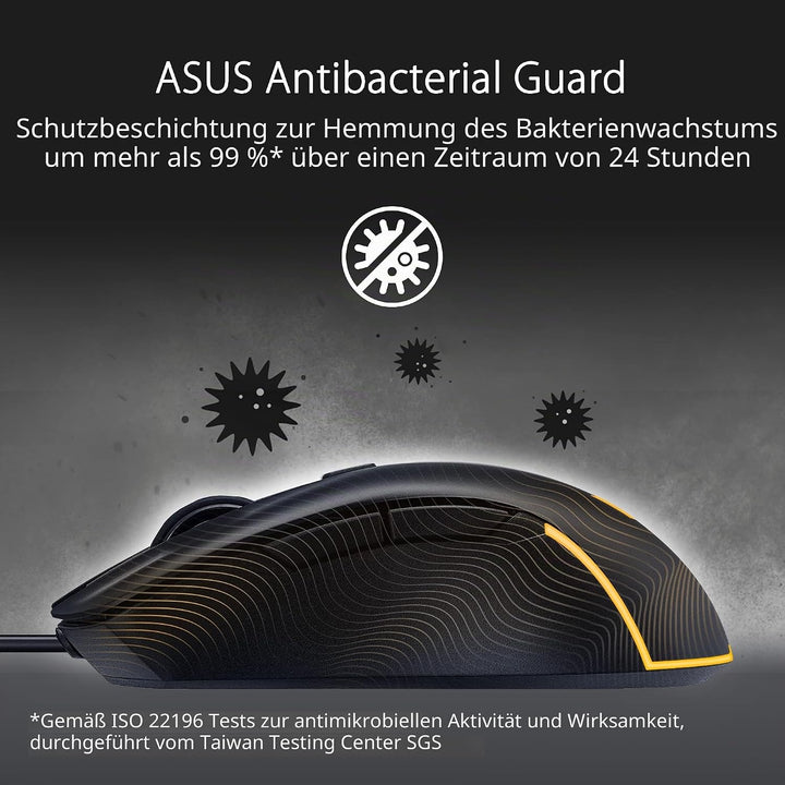 ASUS TUF Gaming M3 GEN II – kabelgebundene Gaming-Maus, Ultraleicht, 59 g, Sensor 8000 DPI, langlebi