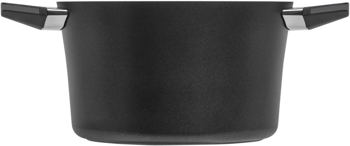 Guss-Kochtopf 2.5l/4.0l Volumen, 20/24cm, fettfrei (Anthrazit, 24cm Induktion) 24cm Induktion Anthra