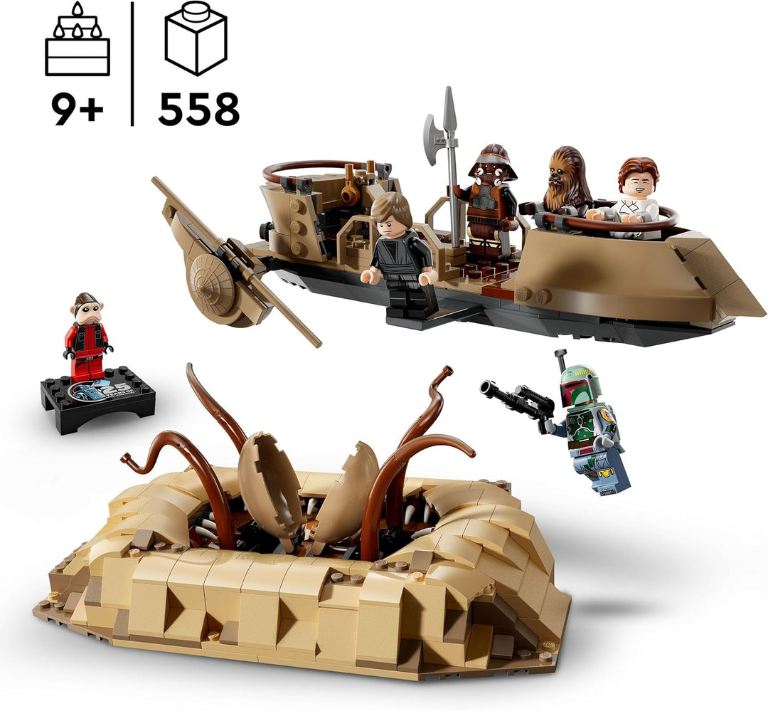 LEGO Star Wars: Die Rückkehr der Jedi-Ritter Wüsten-Skiff und Sarlacc-Grube, Fantasy-Set zum Sammeln