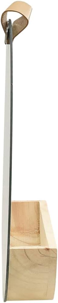 VXL Wandspiegel aus massivem Kiefernholz, 35 cm