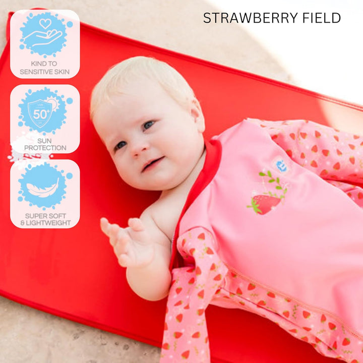 Splash About Warm In One Baby Erwärmen Wetsuit 3-6 monate Strawberry Field, 3-6 monate Strawberry Fi