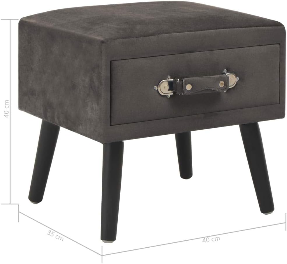 vidaXL Nachttisch mit 1 Schublade Nachtschrank Nachtkonsole Nachtkommode Schlafzimmer Kommode Schran