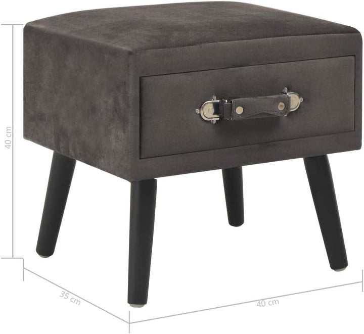 vidaXL Nachttisch mit 1 Schublade Nachtschrank Nachtkonsole Nachtkommode Schlafzimmer Kommode Schran