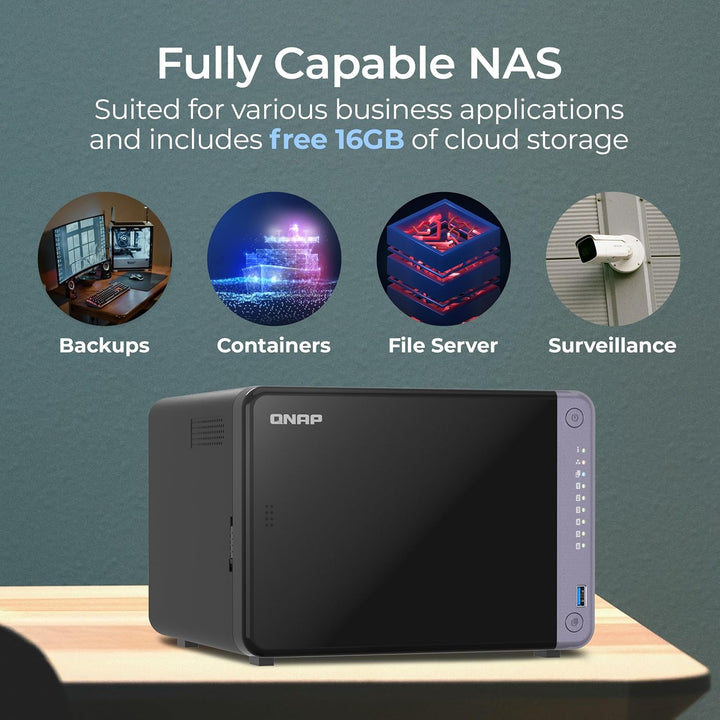QNAP NAS TS-632X-4G (6 Bay) 6 Einschübe, 6 Einschübe