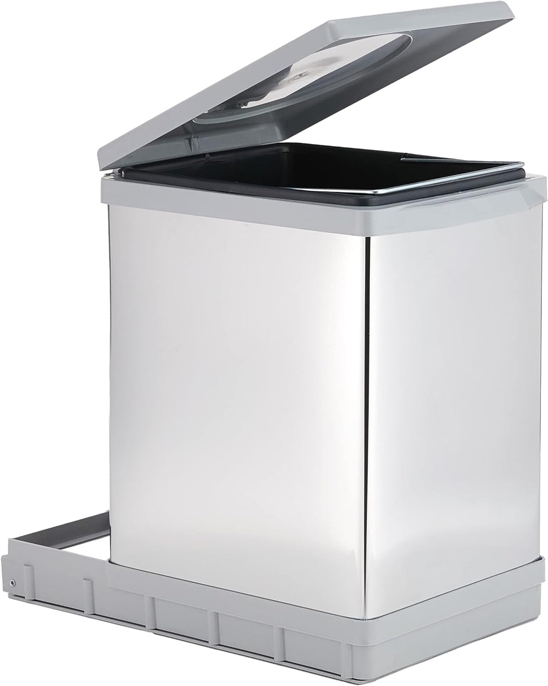 ELLETIPI Tower pai609/1 ausziehbarer Abfalleimer Automatische für Base, Kunststoff und Stahl, Grau,