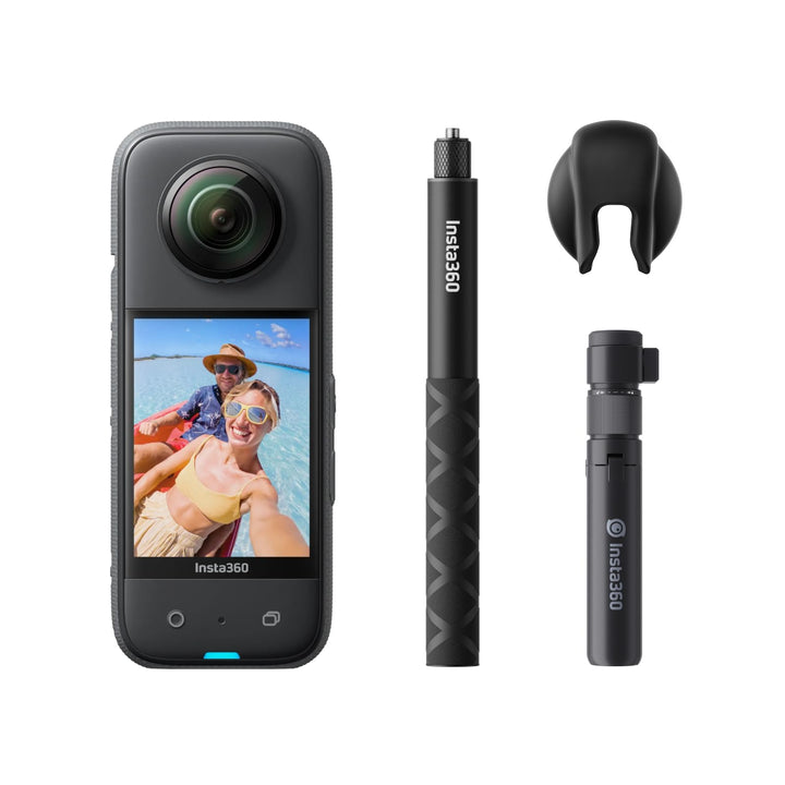Insta360 X3 Bullet Time Bundle - wasserdichte 360°-Actionkamera mit 1/2"-Sensor, 5,7K 360°, 72MP 360