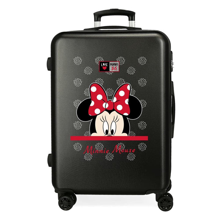 Disney My Pretty Bow Mittelgrosser Koffer, Schwarz, 48 x 68 x 26 cm, fester ABS-Kombinationsverschlu