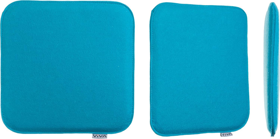 Brandsseller Sitzkissen Filz Eckig Stuhlkissen Sitzauflage Gepolstert - 35 x 35 x 2 cm - 6er Vorteil