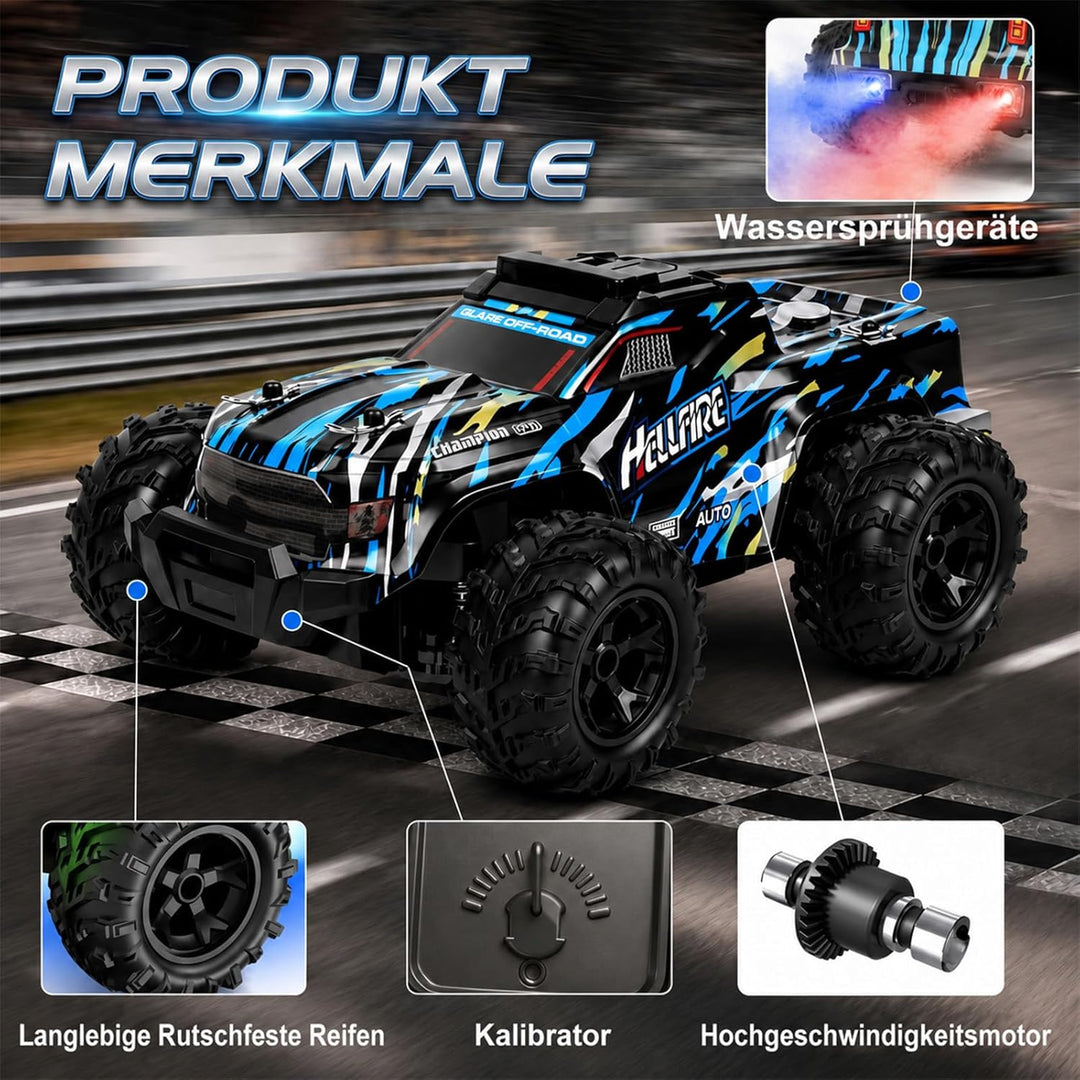 MOJINO Ferngesteuertes Auto ab 5 6 7 8 9 10 11 12Jahre Junge, Spielzeug ab 3-12 Jahre Junge 1:18 Rc