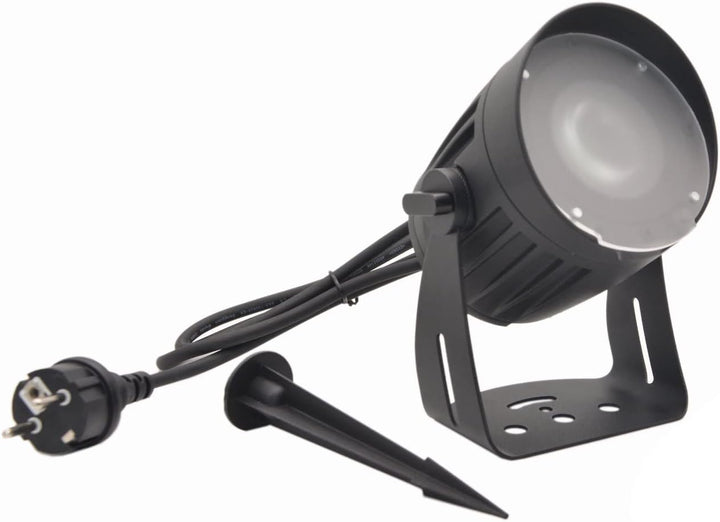 EUROLITE LED Outdoor Spot 18W WW mit Erdspiess | Wetterfester LED-Spot (IP65) mit 18-W-LED, inkl. IR