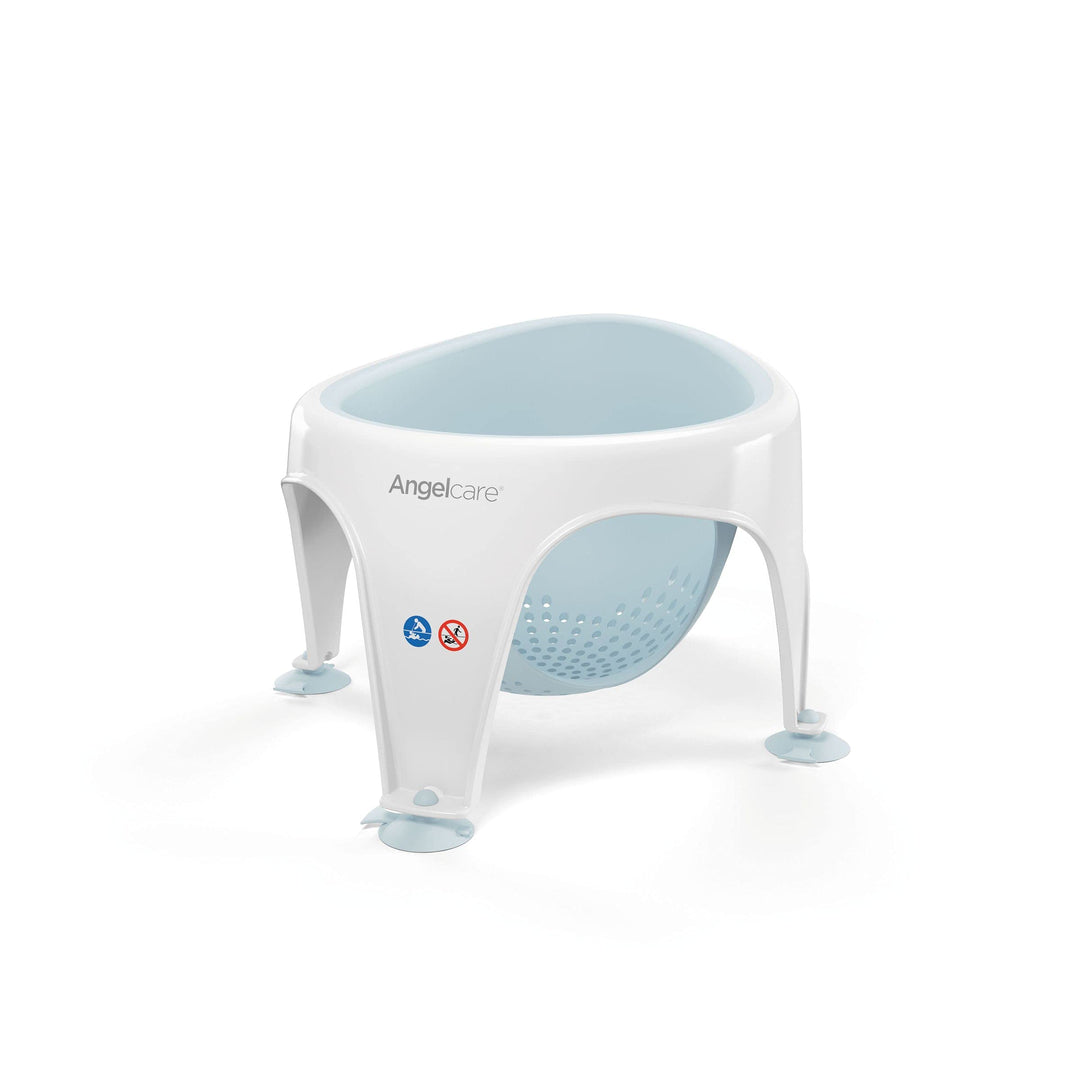 Angelcare ergonomischer Badering für die grosse Badewanne oder Dusche, Light Aqua, angenehm weiche S