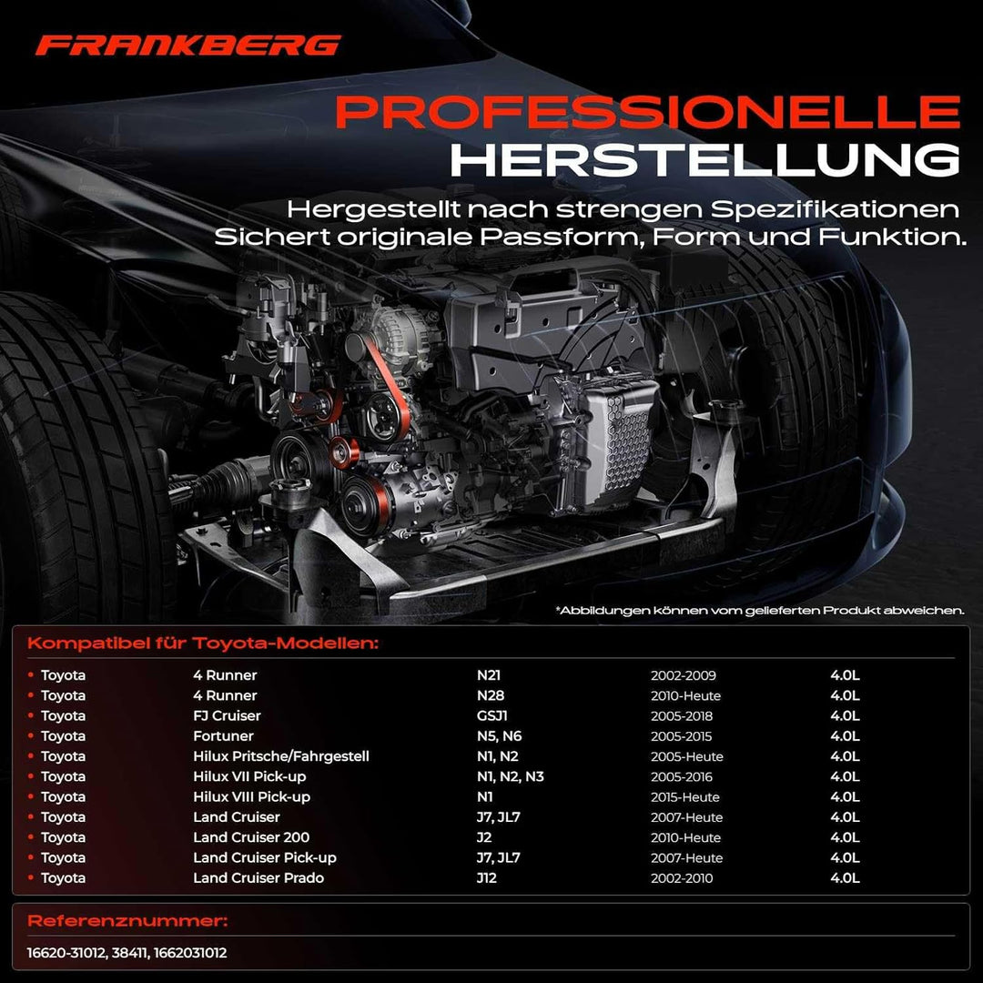 Frankberg Riemenspanner Keilrippenriemen Spannrolle für 4 Runner FJ Cruiser Land Cruiser Tacoma 2002