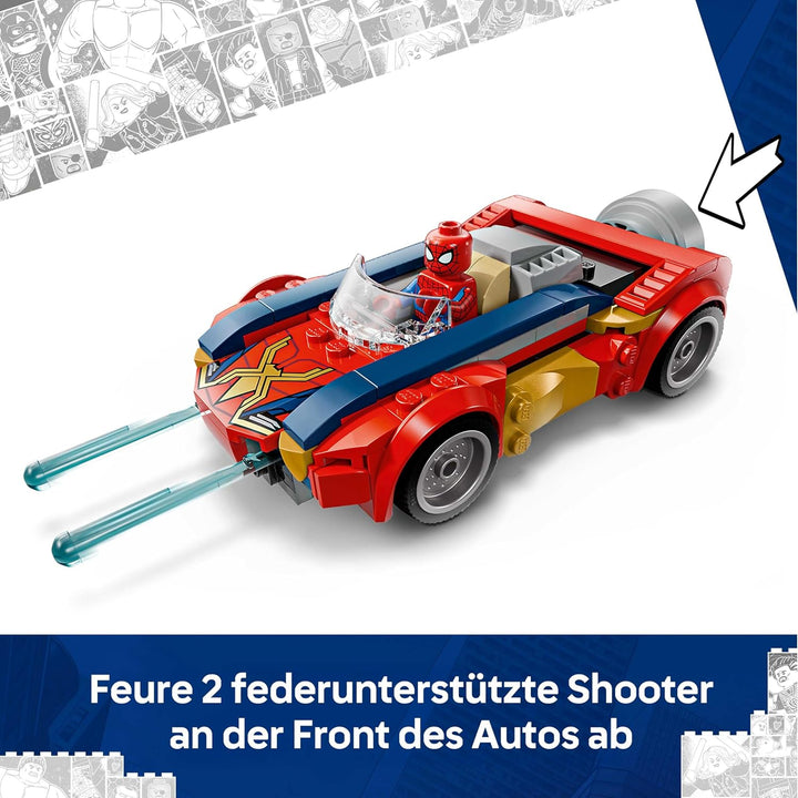 LEGO | Marvel Spider-Man Auto vs. Venomized Wolverine - Superhelden Spielzeug mit Spielzeugauto - Ko