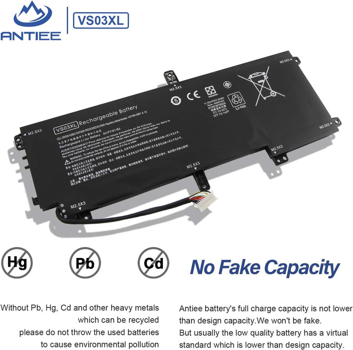 ANTIEE VS03XL Laptop Akku für HP Envy 15T-AS000 15T-AS100 15-AS000 15-AS133CL AS020NR AS027CL AS182C