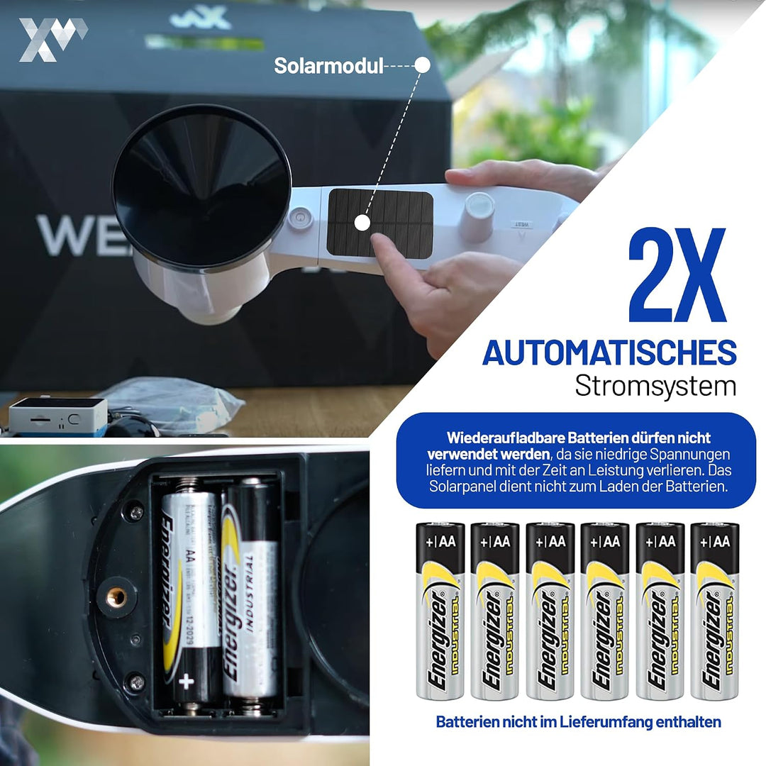 D1 WLAN-Wetterstation mit Farb-Touchscreen, 7 Messwerte