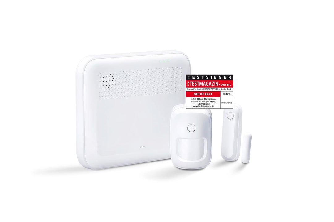XT1 Plus Starter Pack, Smart Home Alarmanlage für Haus und Wohnung, Deutscher Hersteller, mit Kamera