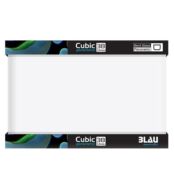 Blau Aquaristic Cubic Panoramic 45 x 28 x 30 cm, 38 l, 8500 g