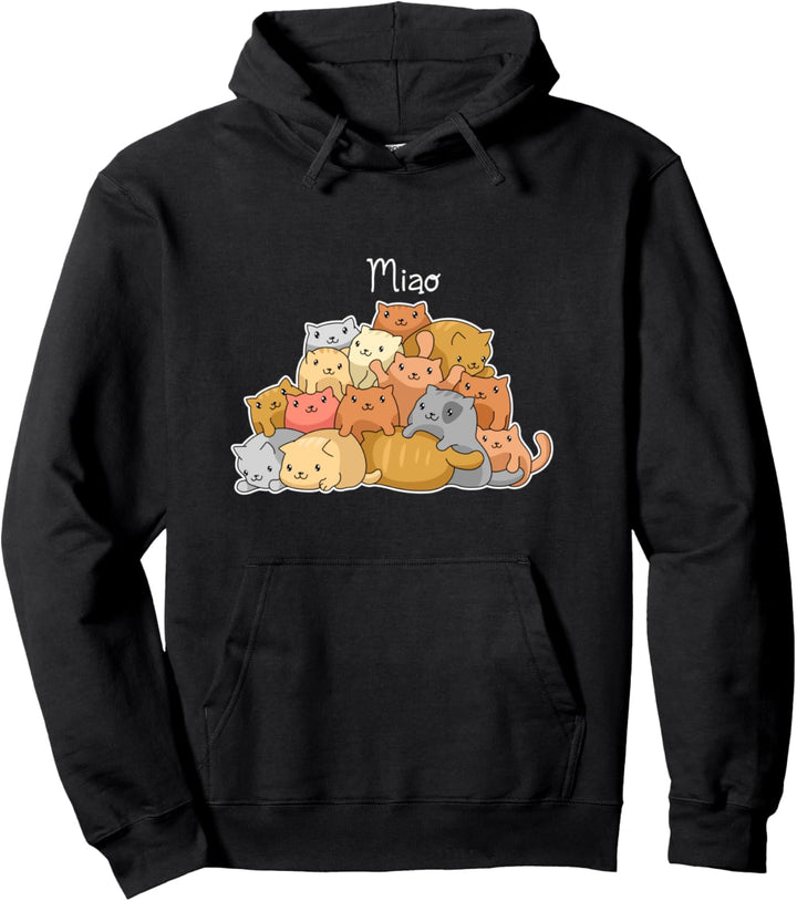 Katze Hauskatze Haustier - Mietzekatze Kawaii Katze Pullover Hoodie