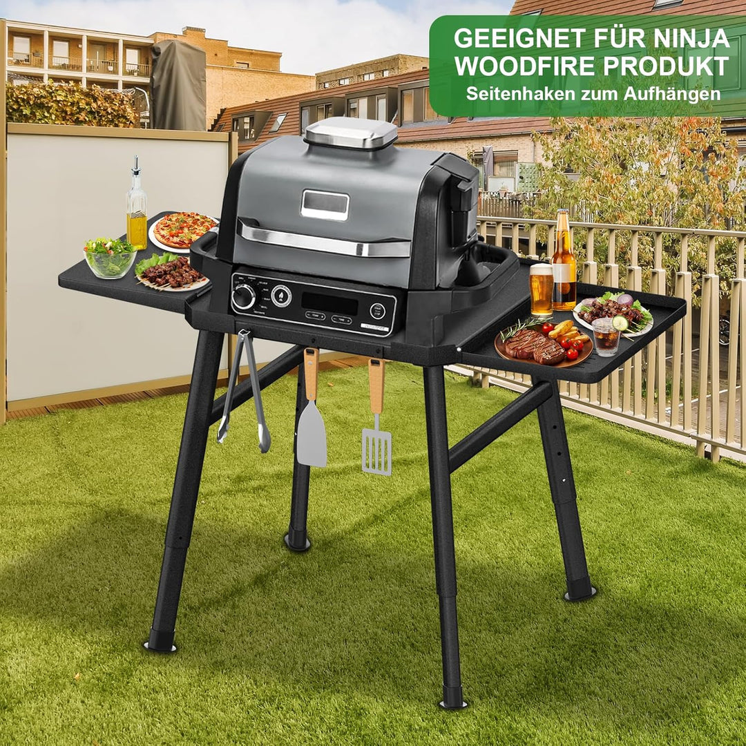 Grillständer für Ninja Woodfire Aussenbereich Grill - Elektrischer Aussenbereich BBQ Grill höhenvers