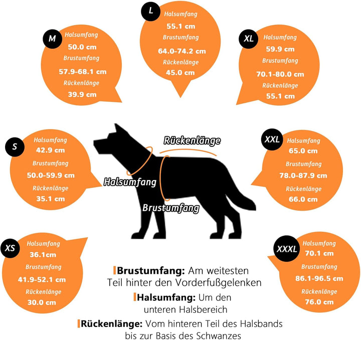 BECROWM Hundemantel mit reflektierendem Design, Winddicht und wasserdicht, verdickter Kragen für Win