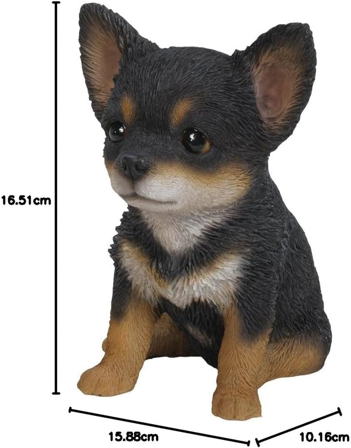 Pacific Trading Chihuahua Puppy Sitting Figurine Pet Dog Animal Lovers Home Decoration New