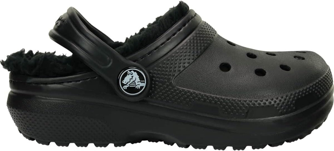 Crocs Unisex Kinder Classic Lined Clog K 29/30 EU Schwarz, 29/30 EU Schwarz