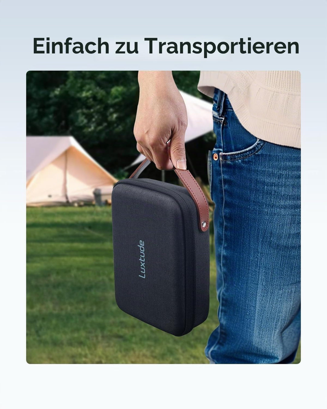 Luxtude Harte EVA-Hülle mit Schaumstoff, stossfeste EVA-Organizer-Tasche, Reise-Tragetaschen für Dro