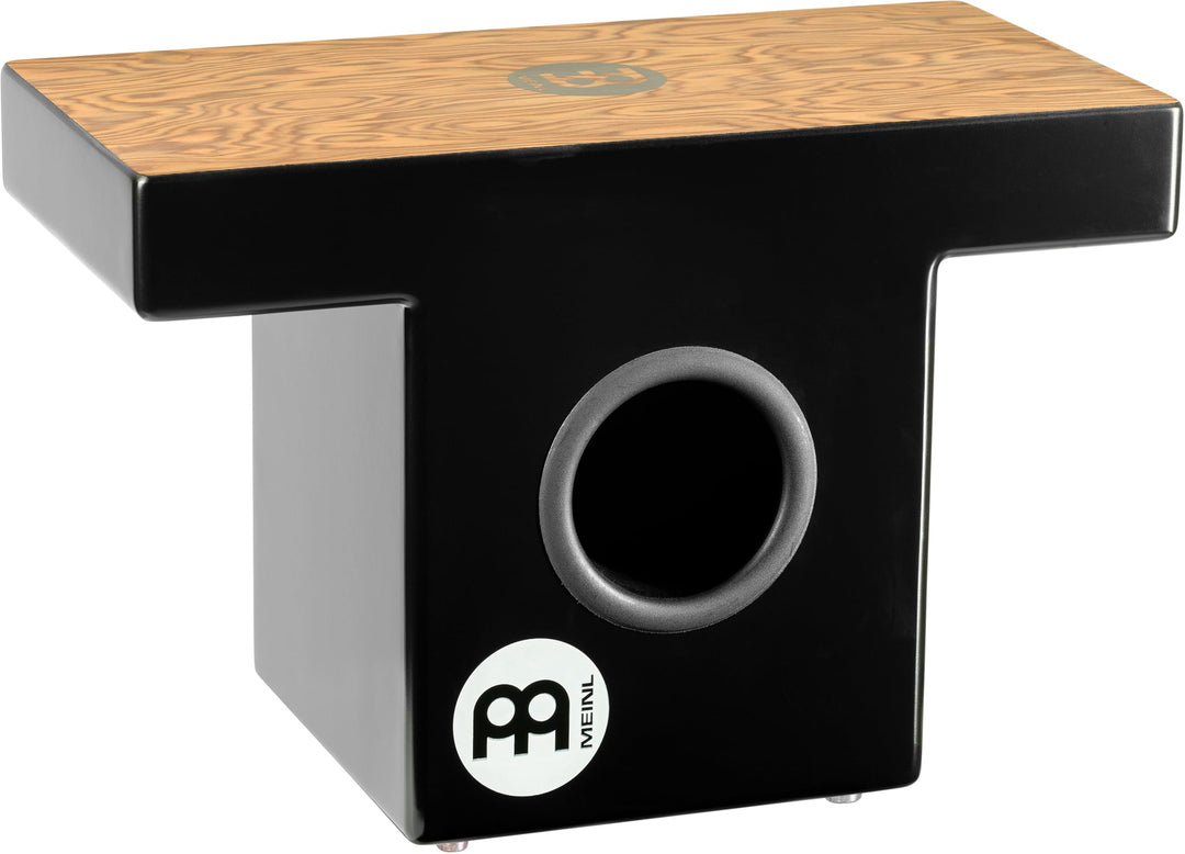 Meinl Percussion Slaptop Cajon Instrument - rückenschonende Trommelkiste mit Snare - Makah-Burl Schl