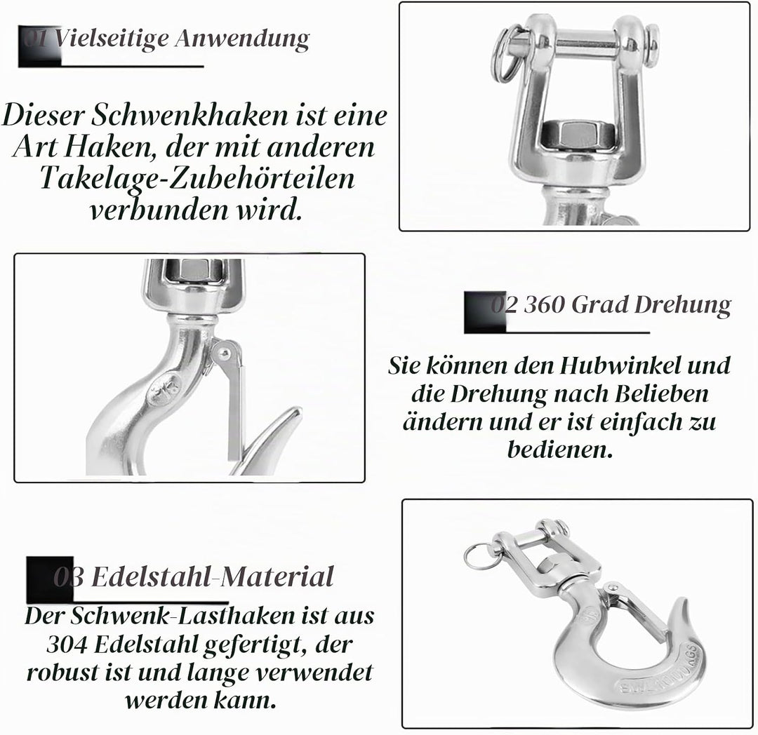 Sicherheits-Haken 304 Edelstahl-Schwenker-anhebender , Maler- und Bauwerkzeuge Sonstige Bauwerkzeuge