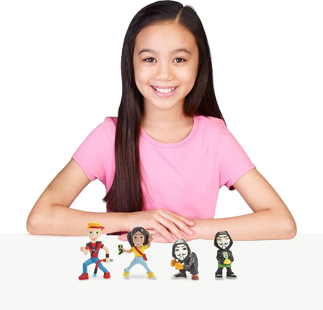 Spy Ninjas 4er-Pack für Kinder ab 6 Jahren (PZ2/CAD/Regina/PZ Squire) (41130CO) Einzelbett, Einzelbe