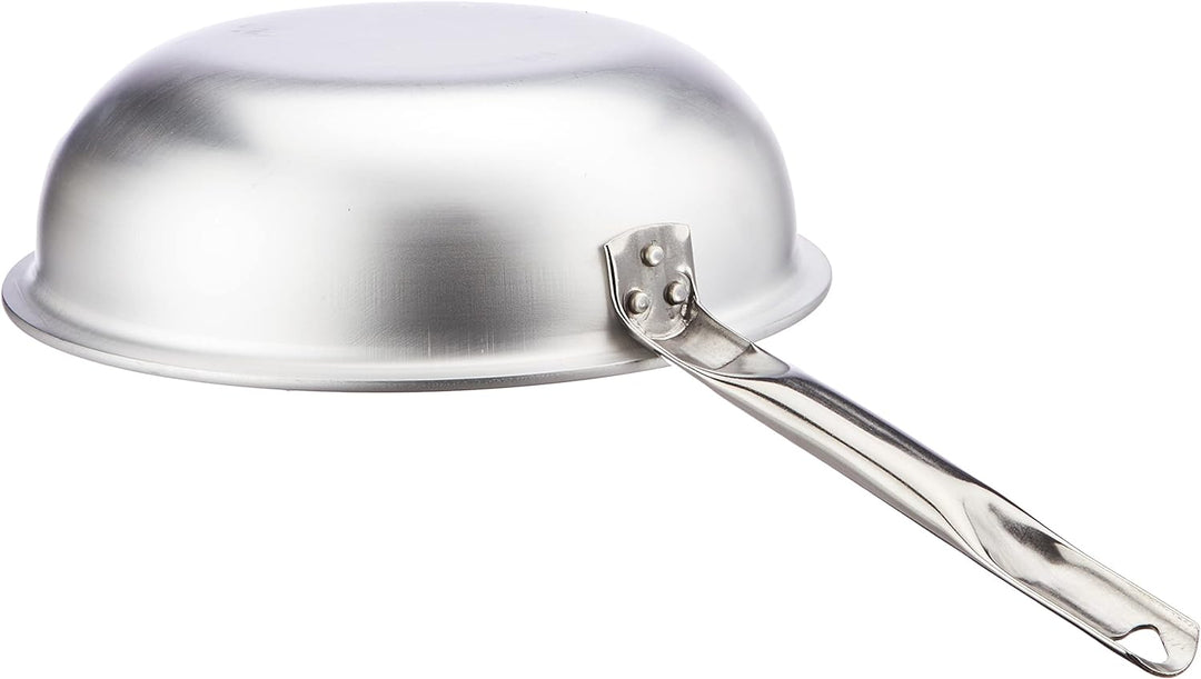 Pentole Agnelli Pfanne Quarzheizstrahler mantecare, aus Aluminium, Edelstahl, Silber 28 cm Silber/sc