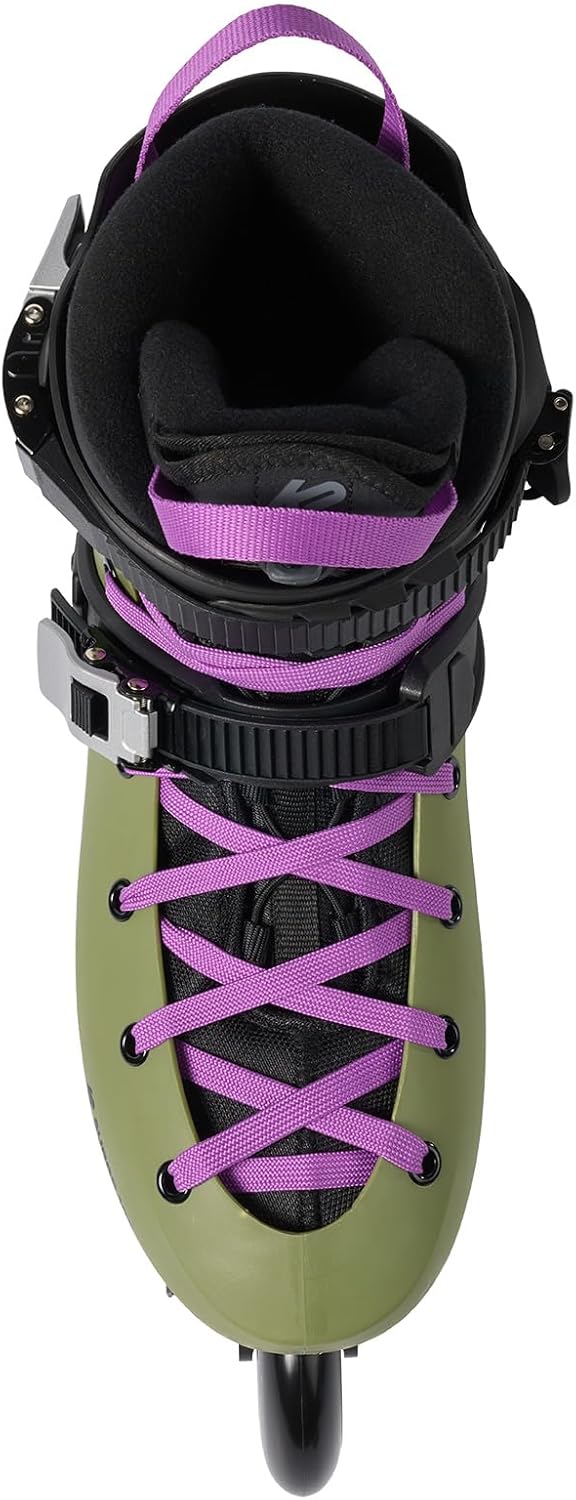 K2 Unisex – Erwachsene Surge 100 Hardboot Inline Skate EU: 48 (Mondo: 310 / US: 13 olive - purple, E