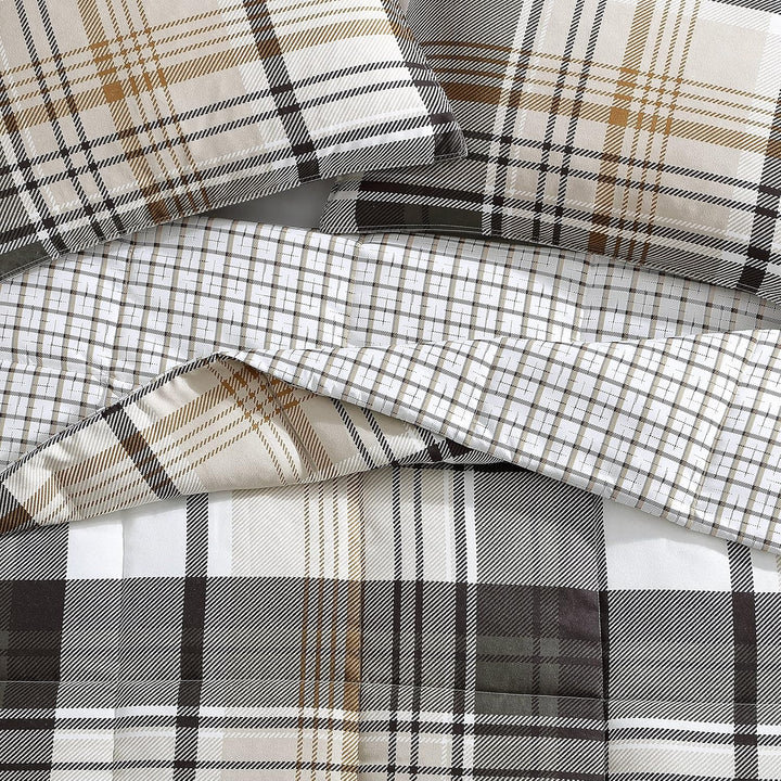 Eddie Bauer | Normandy-Kollektion | Bettwäsche-Set – weich und gemütlich, wendbar, Polyester, Grau,