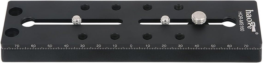 Haoge HQR-MS160 Schnellwechselplatte für Manfrotto MVH500AH MVH500A MVH502AH MVH502A 501HDV 503HDV 5
