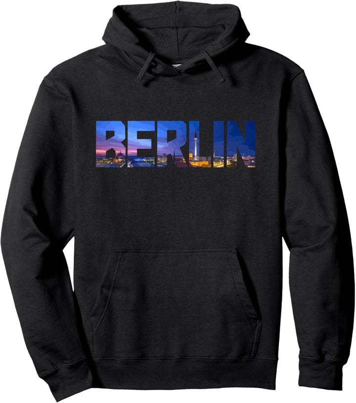 Berlin Skyline Deutschland Vintage Souvenir Pullover Hoodie