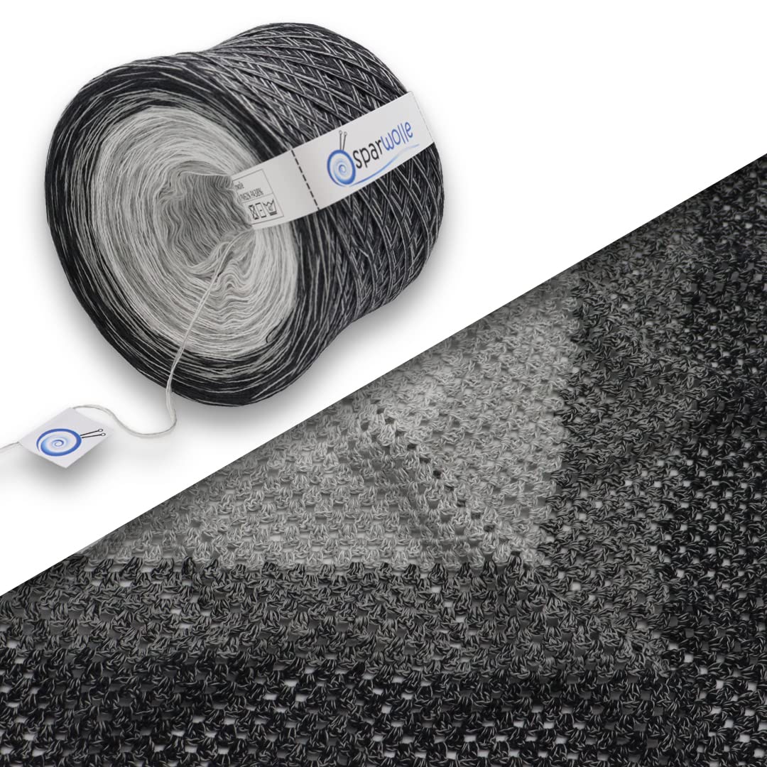 Bobbel 100% Baumwolle, Farbverlaufsgarn 235g 4-fädig 1000m zum Stricken und Häkeln, Garn, Wolle, Yar