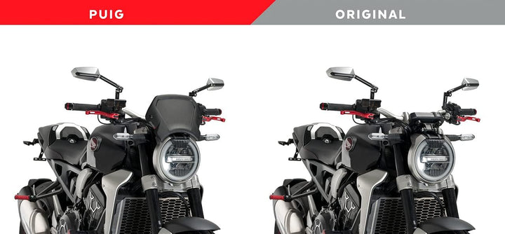 Puig Aluminium Frontplatte 9803N för CB650R, Honda CB1000R NEO Sports CAFÉ 18'-19' Schwarz, Schwarz