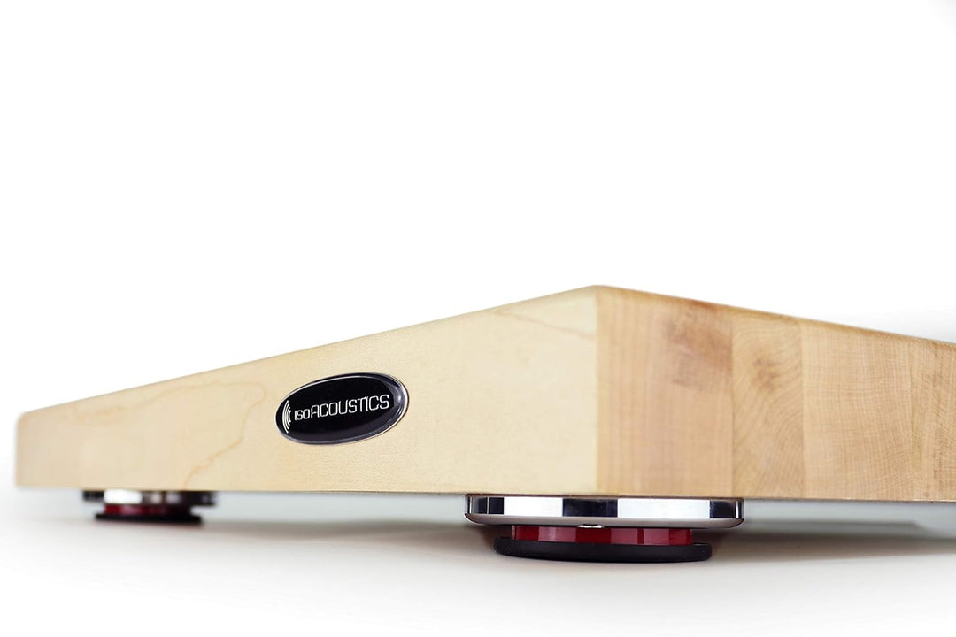 IsoAcoustics Delos-Serie mit Holzblöcken zur Plattenspielerentkopplung: 1815M1 (455mm breit x 380mm