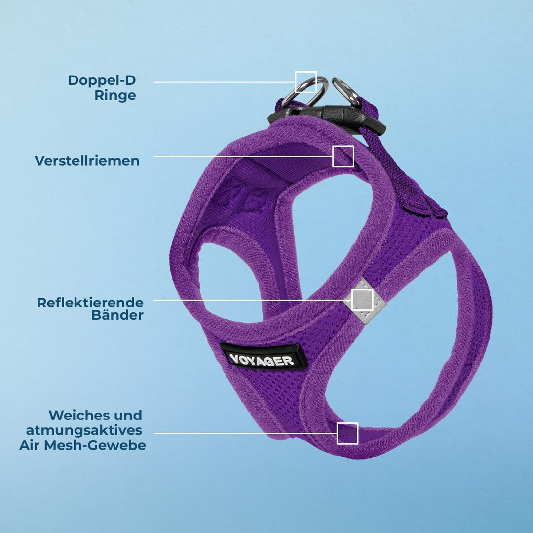 Voyager Step-In Air Hundegeschirr by Best Pet Supplies - All Weather Mesh Step in Vest Harness für k