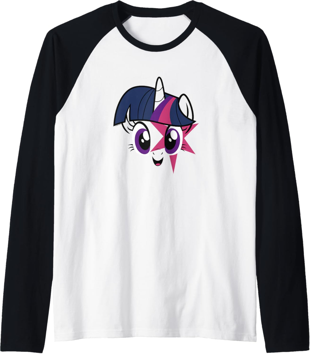 My Little Pony Twilight Sparkle Smiling Face Raglan