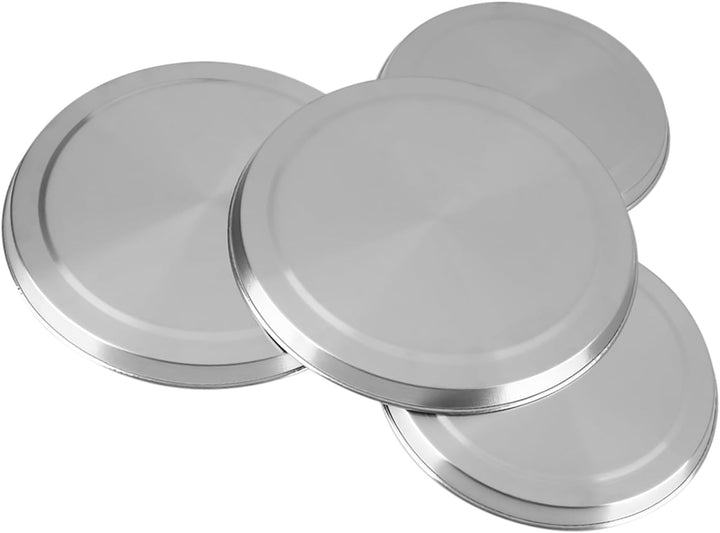 Ejoyous 4 Stück Herdabdeckplatten Edelstahl, Herddeckel aus Edelstahl Deckel für Runde Grillplatten