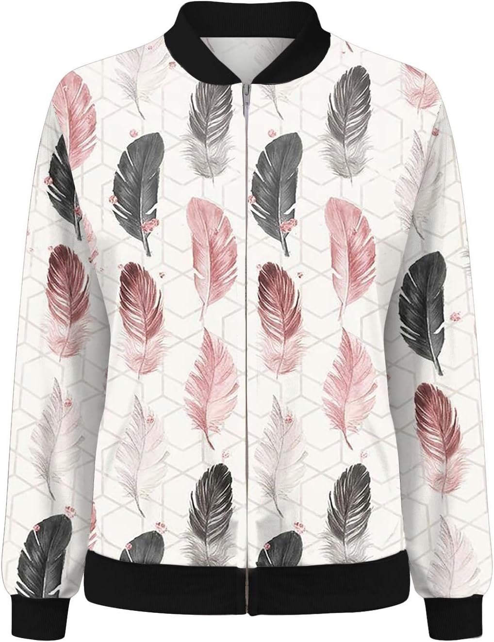 Sommerjacke Damen Kurze Bomberjacke Winter Frauen Blouson Jacke Dünne Kurzjacke Basic Pilotenjacke F