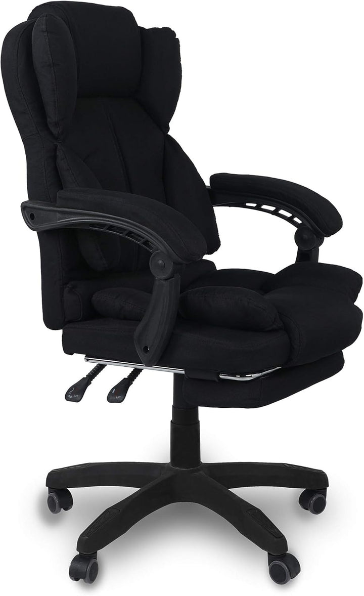 TRISENS Bürostuhl, ergonomischer Schreibtischstuhl Stoff Chefsessel mit gepolsterten Armlehnen und K