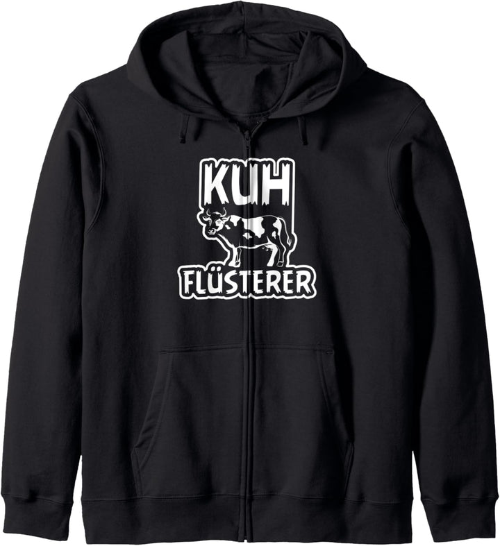 Kuh Flüsterer Lustiges Milchbauer Kühe Landwirt Kapuzenjacke