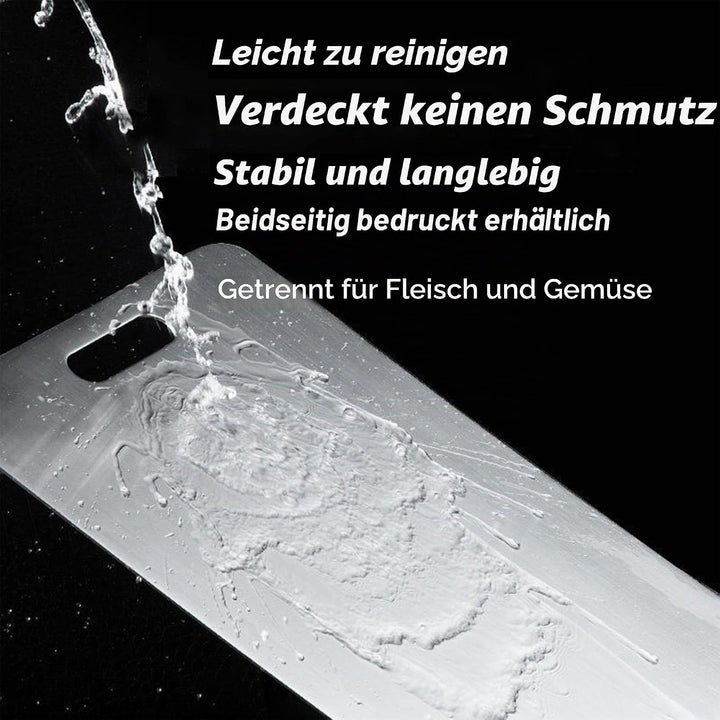 Nitoope 1 Stück Schneidebrett, Titan schneidebrett, Schneidebrett Edelstahl, Cutting Board, Schneide