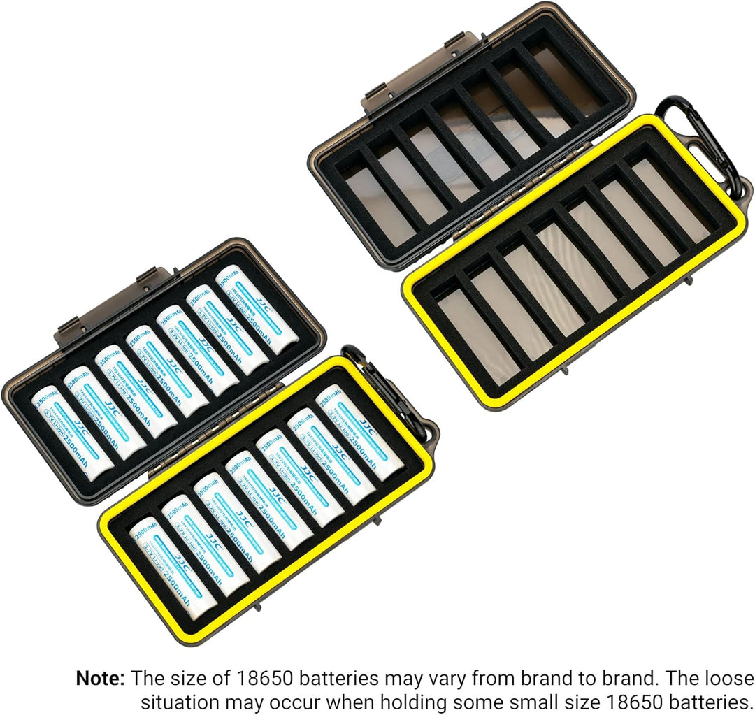KIWIFOTOS 18650 Batteriebox Aufbewahrung für 14 Stück 18650 Akku und alle ähnlich grossen Akkus - 18