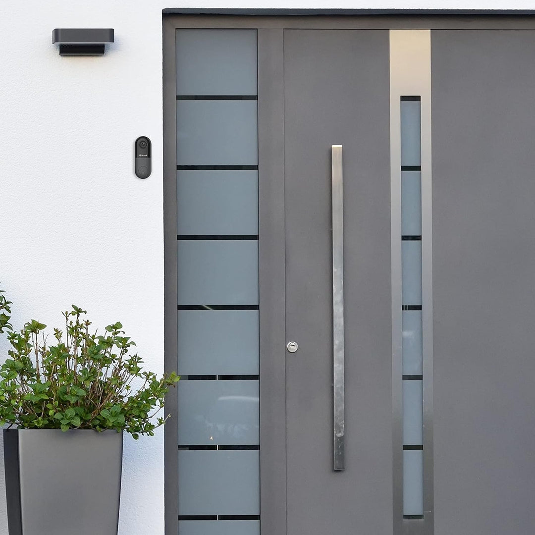 TELLUR SMART WLAN Türklingel mit Kamera, WLAN Door Bell Alexa Türklingel, PIR-Bewegungserkennung, FH