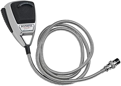 Astatic 302-10187 Mikrofon mit Geräuschunterdrückung, 4-polig, Chrom