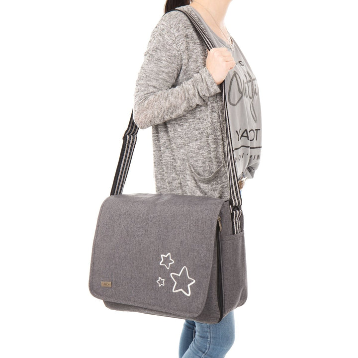 Wickeltasche (+ Wickelunterlage und isolierter Getränketasche) Baby Tasche für Kinderwagen Buggy (Ma